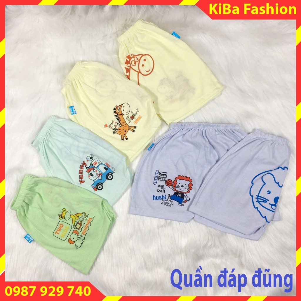 [ RẺ ĐẸP ] Quần đùi in mông (Set 10 chiếc ) chất cotton co giãn cho bé Trai/Gái 4-12kg- QĐ - TK0500 / quần đùi đóng bỉm