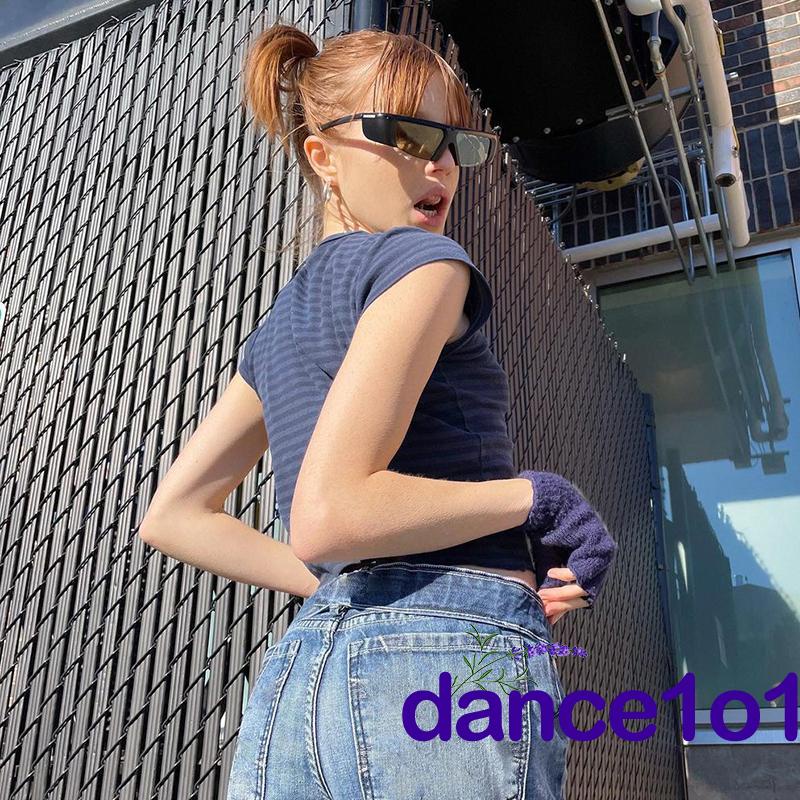 ✨WN✬Women Summer Casual Striped Round Neck Short Sleeve T-shirts