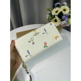 VÍ CO@CH LONG ZIP AROUND WALLET SIÊU SANG
