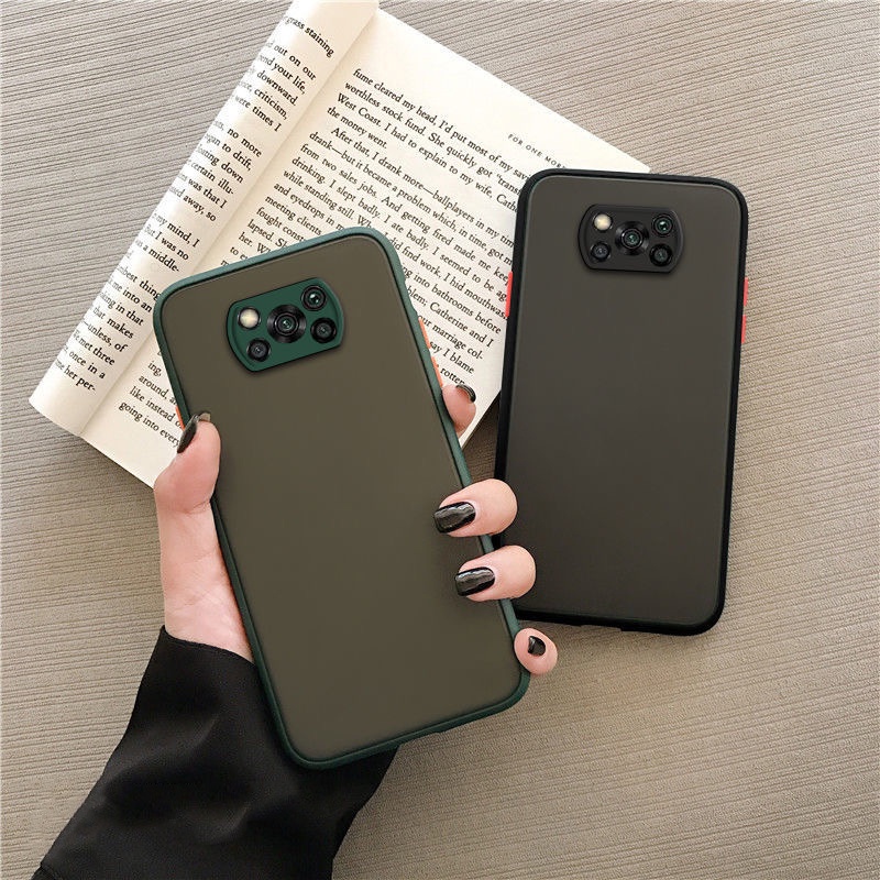 Ốp điện thoại mặt nhám chống sốc cho Xiaomi POCO C65 M5s C40 X3 NFC F3 F4 GT M4 Pro 5G