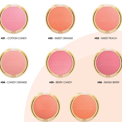 Phấn Má Hồng Dạng Hộp Vacosi LOLIPOP BLUSH POWDER 5g