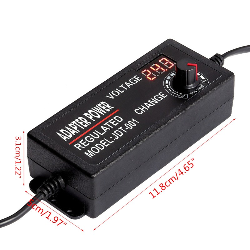 Bộ điều chỉnh nguồn AC/ DC 9-24V 3A có màn hình hiển thị điện áp