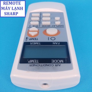 REMOTE ĐIỀU KHIỂN ĐIỀU HÒA MÁY LẠNH SHARP - loại thường mặt xanh mẫu cũ - BH 1 tháng