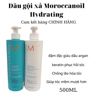 Dầu gội xả dưỡng ẩm moroccanoil hydration hydrating 500ml