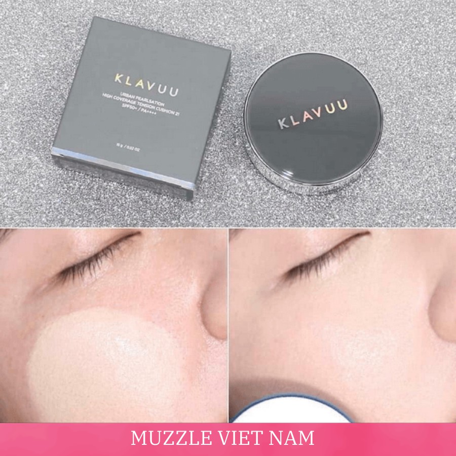 [FREESHIP] Phấn Nước KLAVUU XÁM High Coverage Tension Cushion Cho Da Dầu Mụn Chính Hãng Hàn Quốc | BigBuy360 - bigbuy360.vn