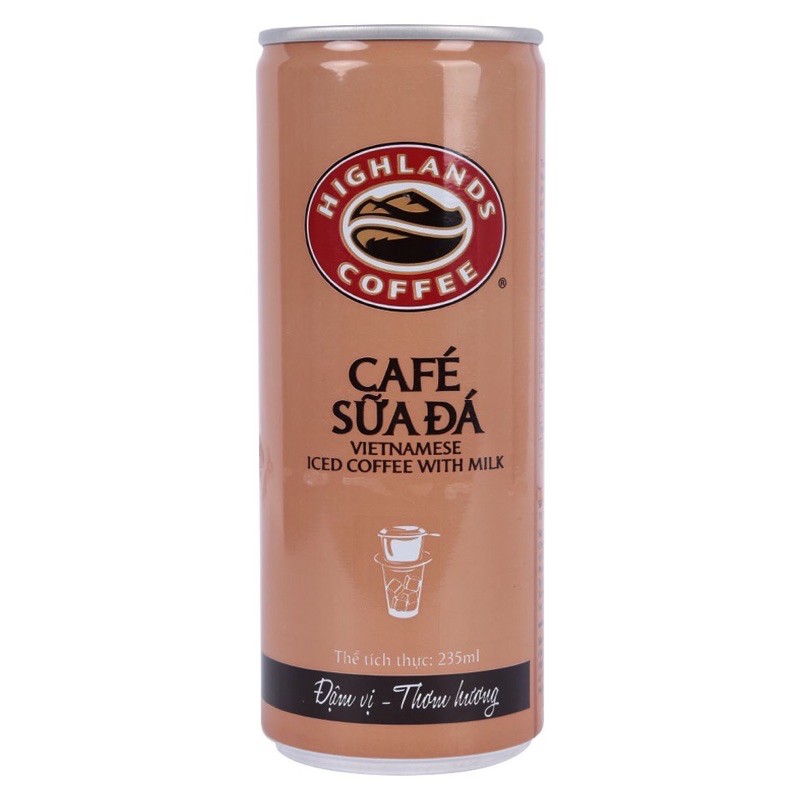 Cà Phê Sữa Đá HIGHLANDS COFFEE lon 235ml