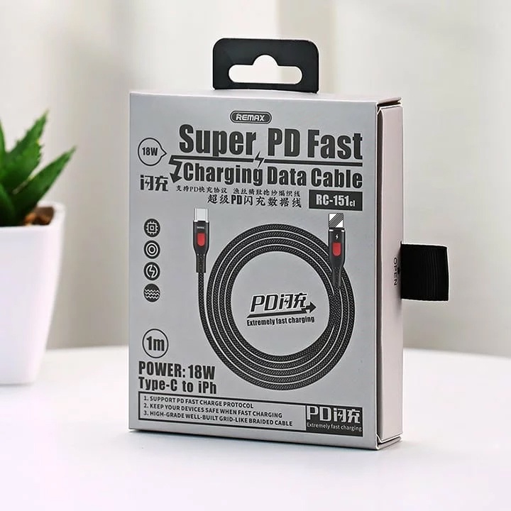 DÂY SẠC NHANH IP CHUẨN PD 18W REMAX RC-151CL