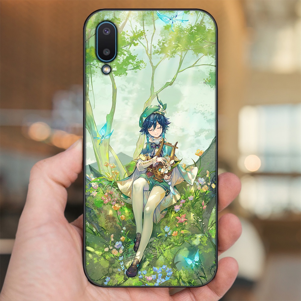 Ốp lưng Samsung A02 viền đen in hình Venti Genshin Impact