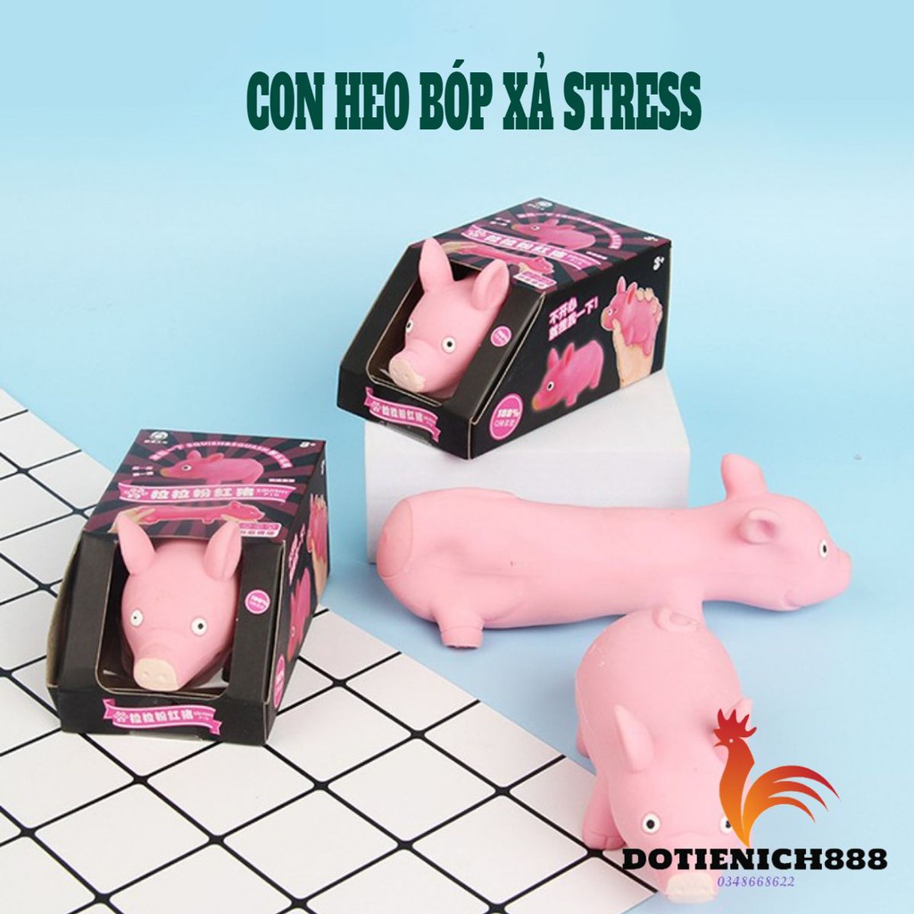 Con heo xả stress đồ chơi con lợn bóp mềm chất liệu TPR co dãn đàn hồi ngộ nghĩnh