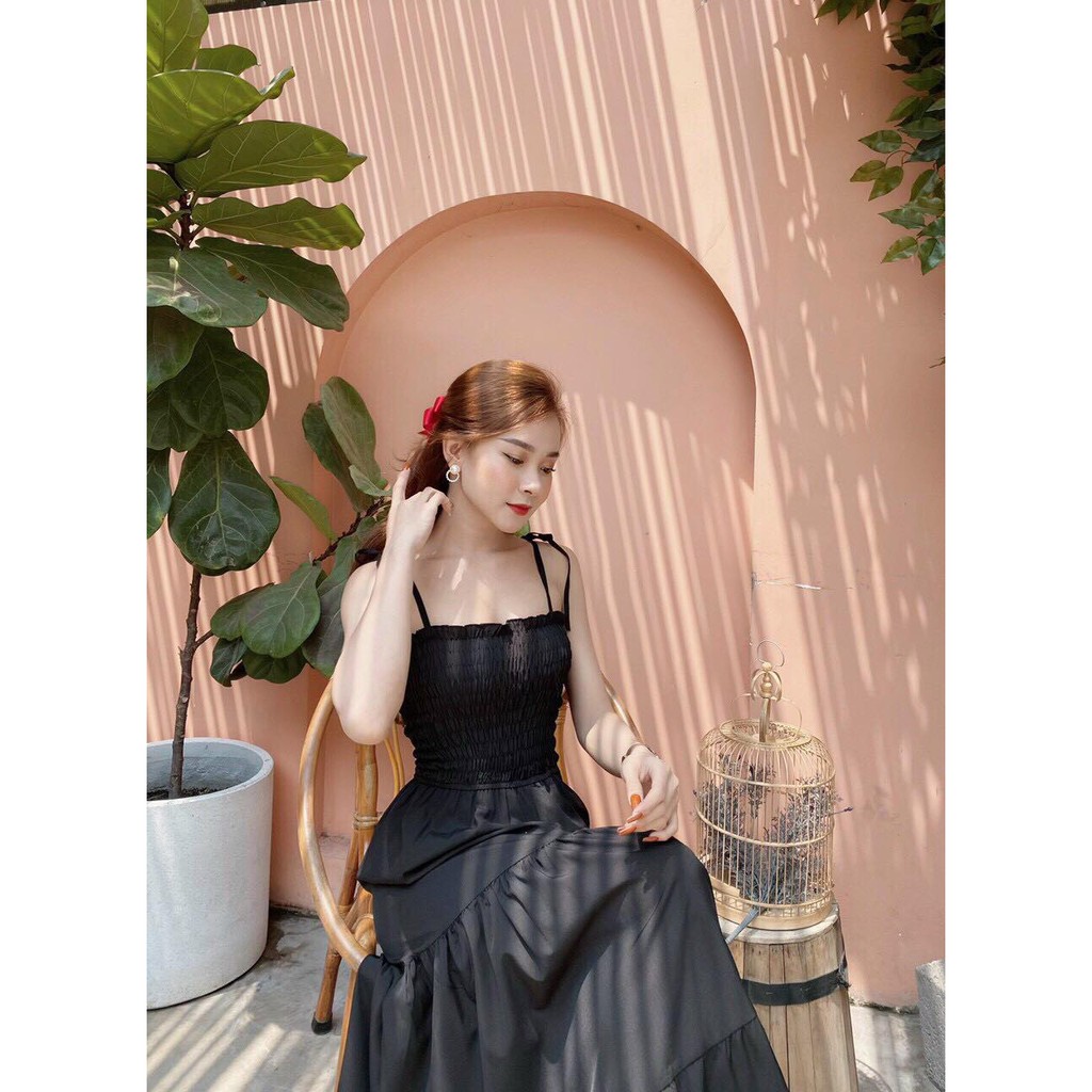 Đầm maxi dây thun ngực | BigBuy360 - bigbuy360.vn