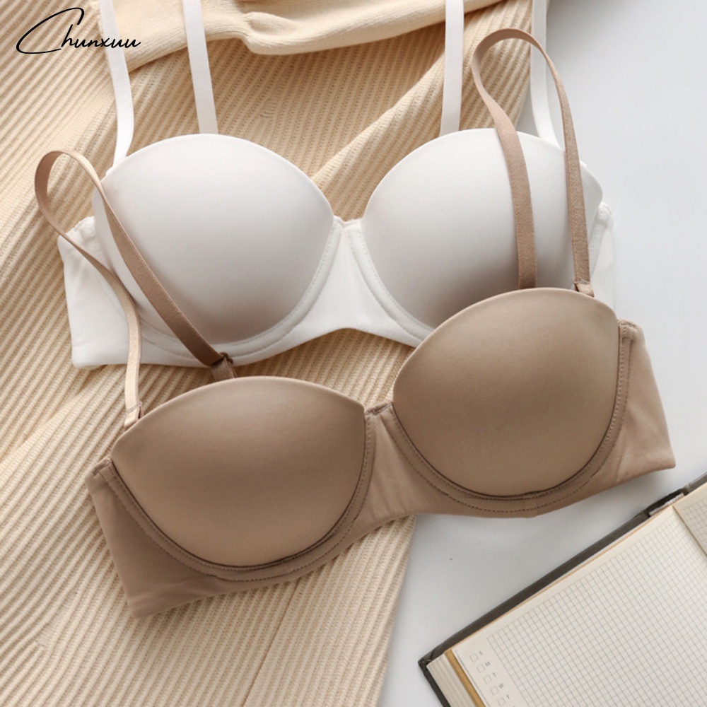 Áo cúp ngực chống tuột, chất vải su mát lạnh đệm dày vừa có gọng nâng đỡ ngực - ChunXuu AV47