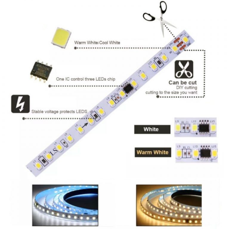 Cuộn Led Dây Dán Chạy Đuổi 1 Màu 10M Điện 24V