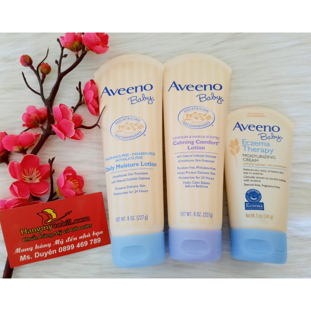 (có bill nhập)Dưỡng ẩm cho bé Aveeno Baby Lotion