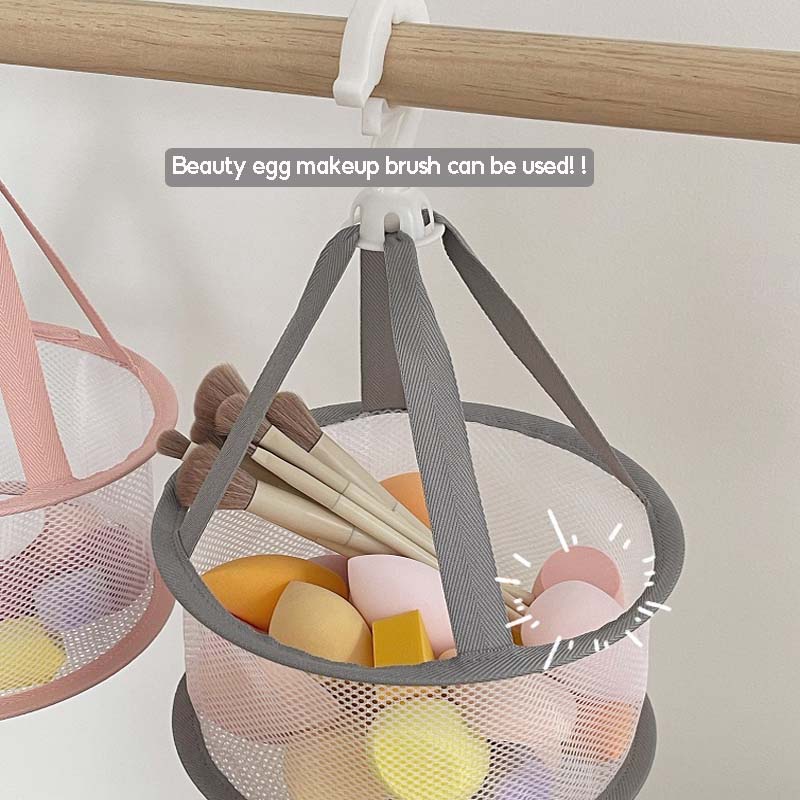 Lưới Xốp Trang Điểm Đa Năng Xoay 360 Độ° Túi Đựng Đồ Trang Điểm / Dụng Cụ Trang Điểm Gấp Gọn Bỏ Túi Có Thể Xoay
