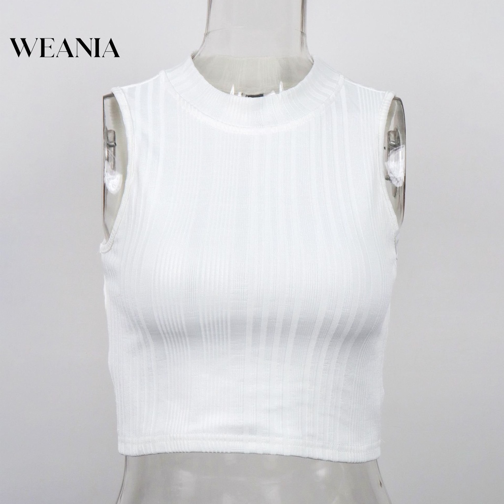 Áo Tank Top Cổ Tròn Màu Trơn Thời Trang Cho Nữ