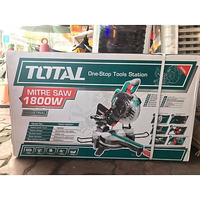 MÁY CẮT NHÔM TOTAL TS42182551 [CHÍNH HÃNG] MÁY CẮT GỖ NHÔM 1800W TOTAL [RẺ] MÁY CẮT NHÔM 255MM DC INGCO