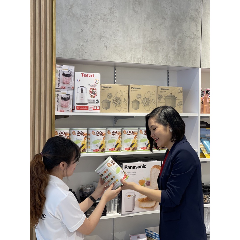 Bột ngũ cốc dinh dưỡng Singapore 22 loại hạt - Mầm lúa mì - 22 Nutrimix Complete Wheat Grass (750g)