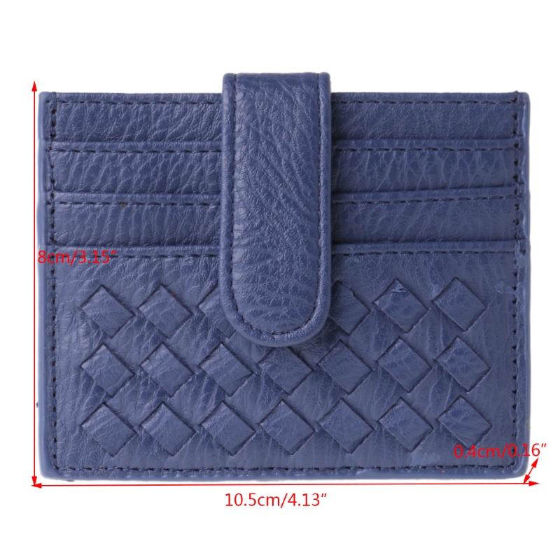 Ví Đựng Thẻ Tín Dụng / Tiền Xu Mini Kiểu Dệt Mỏng Thời Trang Cho Nam / Nữ