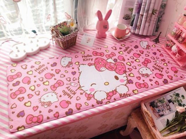 Thảm bông size 45*120cm Hello Kitty