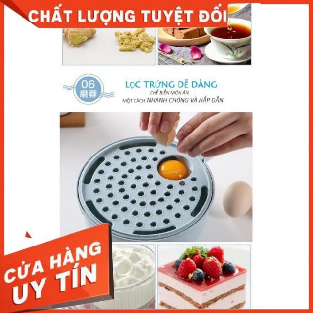 Dụng cụ bào sợi cắt nạo thái lát rau củ quả lúa mạch 4 lưỡi và 9 chức năng thông minh cao cấp