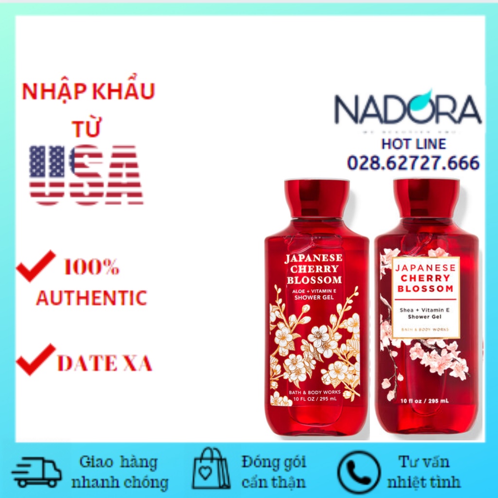 Sữa Tắm Toàn Thân Bath And Body Works - Japanese Cherry Blossom Shower Gel