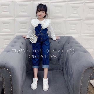 Sét yếm kèm áo sơ mi cho bé 12-23kg