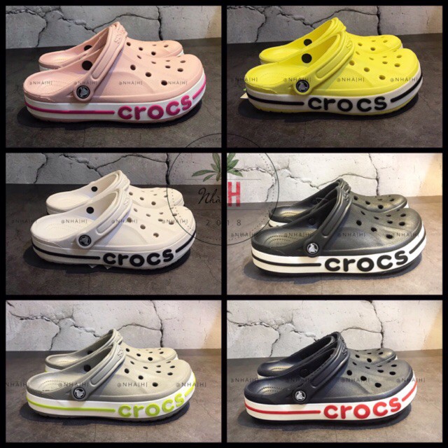 Dép cross baya sục bít đầu cho nam và nữ đủ size 36, 37, 38, 39, 40, 41, 42, 43, 44, full màu trắng hàng xuất khẩu