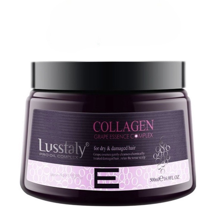 Kem ủ tóc, hấp phục hồi tóc Lusstaly Vitamin E Collagen 500ml