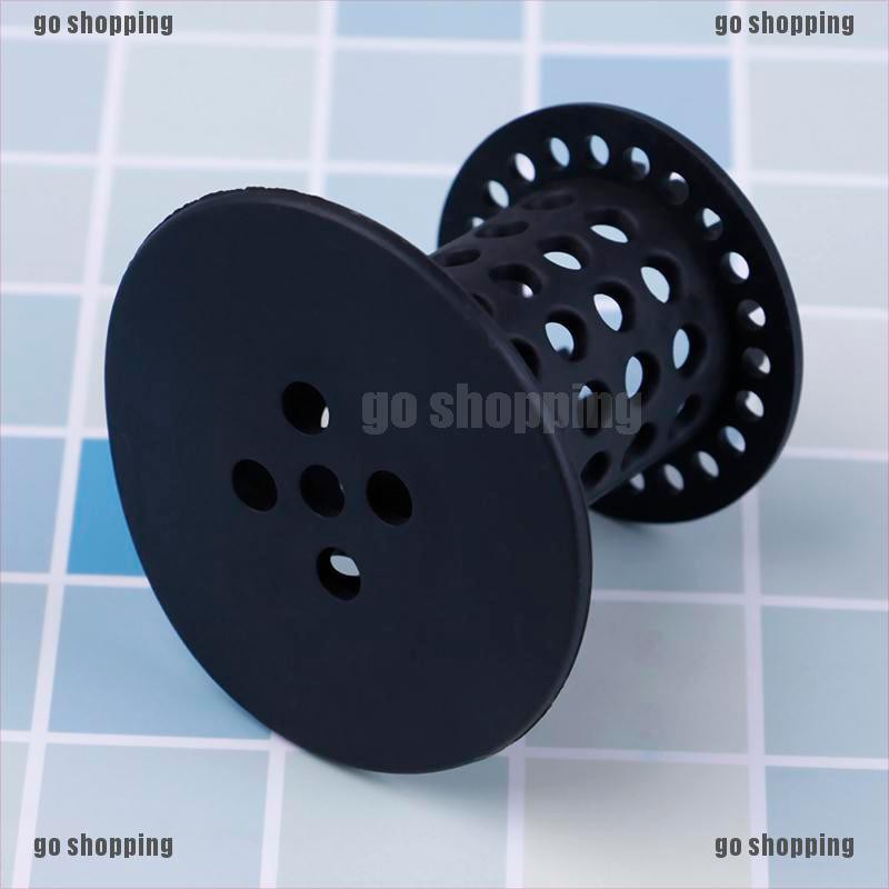 {go shopping}Useful silicone tub drain stop &amp; bathroom hair catcher drain protector strainer