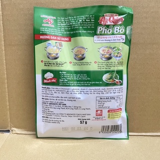[57 g ][Phở Bò] Túi Gia Vị Nêm Sẵn Aji Quick