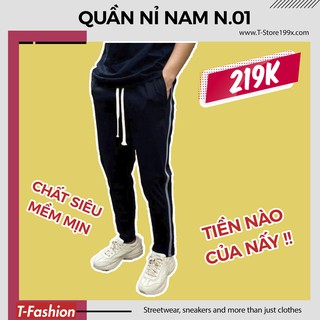 [N1] Quần Nỉ Nam Ống Suông, Quần Jogger Nam Thích Hợp Đi Làm, Đi Chơi, Local Brand T-Store199x
