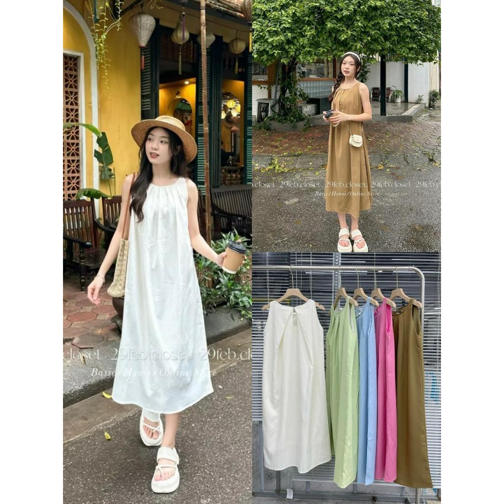 Đầm maxi 2 lớp dáng suông rộng xếp ly - 247Store.vn - Vay6199_P4