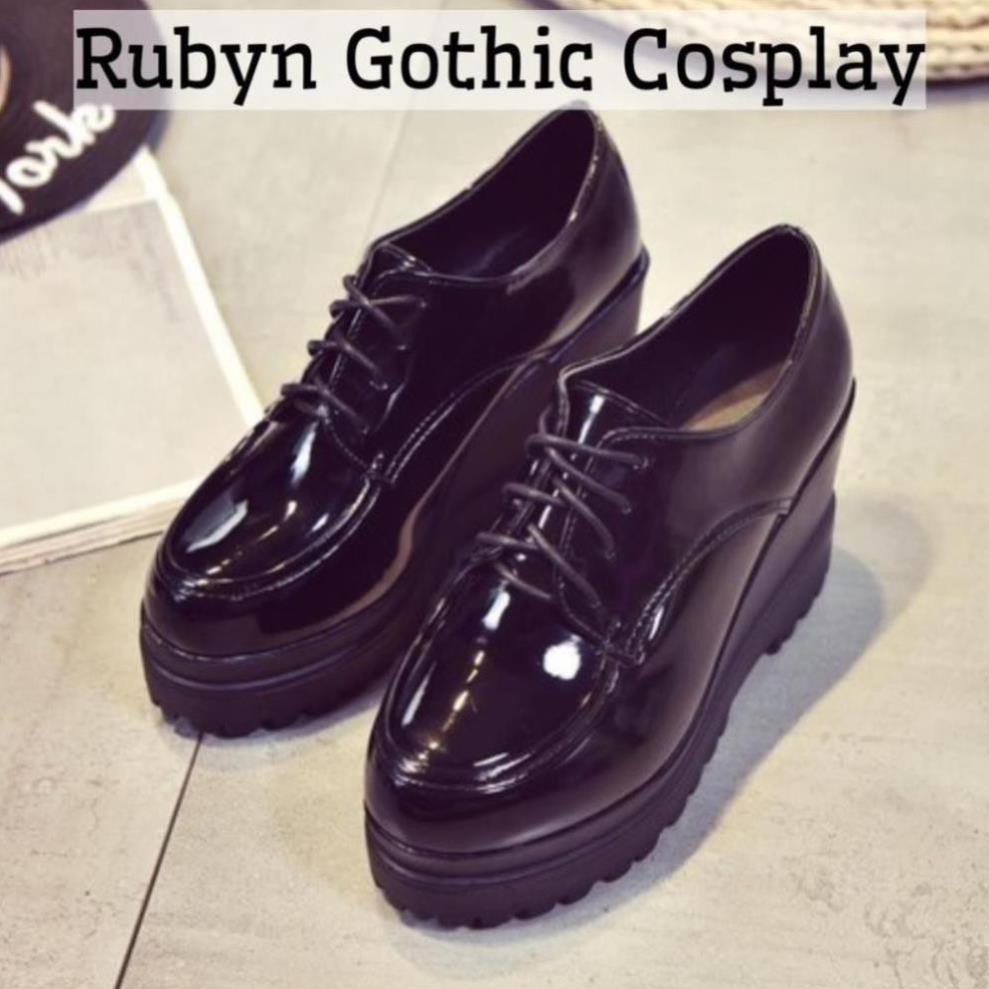 [CÓ SẴN] 🍁Giày oxford độn đế tăng chiều cao 9cm (Tài khoản Shopee duy nhất: gothic.cosplay ) _h911