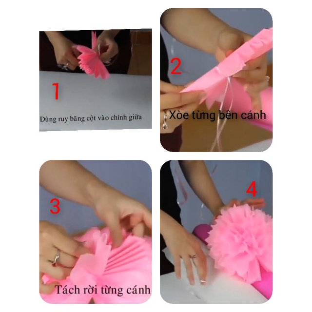 Hoa giấy bông trang trí