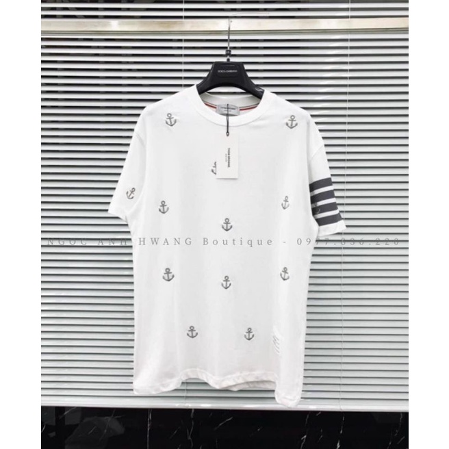 [RẺ VÔ ĐỊCH] Áo Thun Tay Lỡ Unisex Mỏ Neo Siêu Hot, Áo Phông Form Rộng Nam Nữ Cotton Oversize sihoangngan