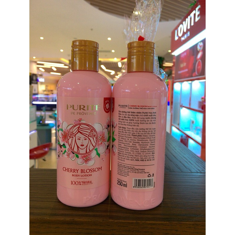 Body lotion Cherry , rose , peony 250ml