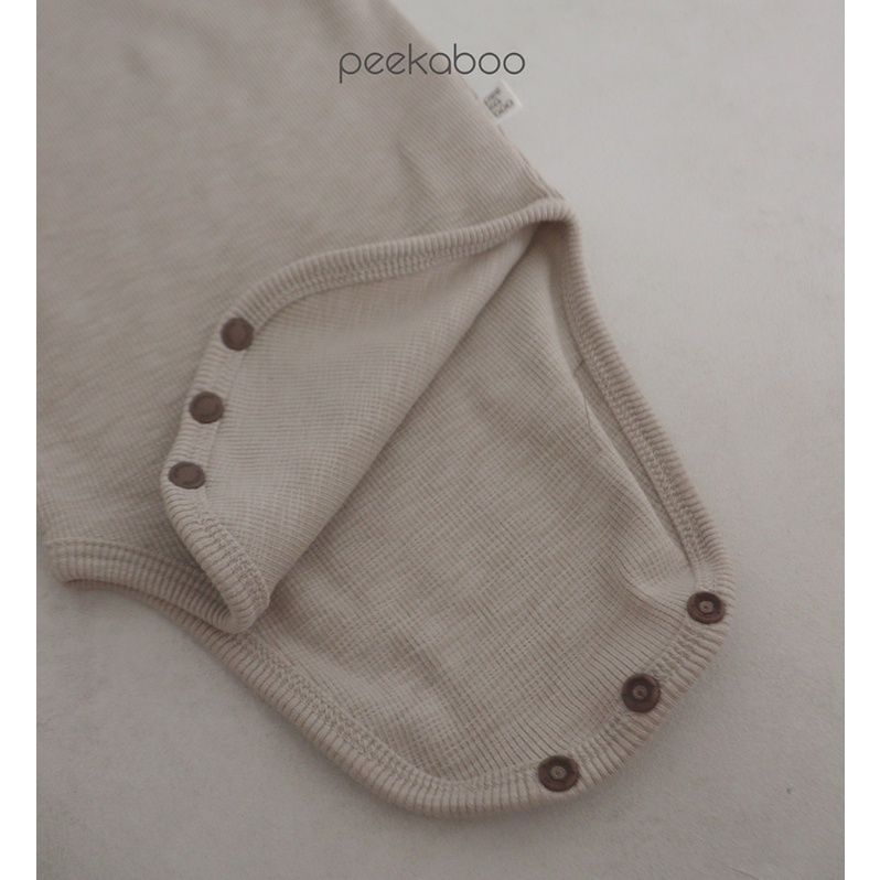 (Chính hãng) Bộ suit dài tay cánh tiên kèm quần cạp5cm cotton gân thu đông Sharon PEEKABOO made in Korea bé gái bánh bèo