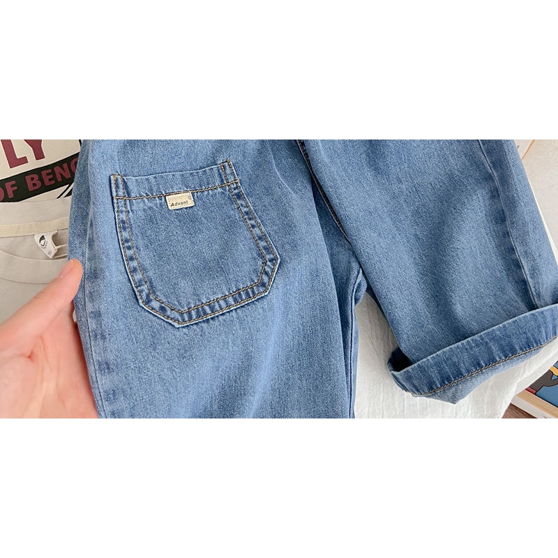 [Babycat Hàng Có Sẵn Bán Chạy Quần Short Phong Cách Hàn Nhật Hàn Quốc Mùa Hè Mỏng Phong Cách Phương Tây Cho Bé Trai