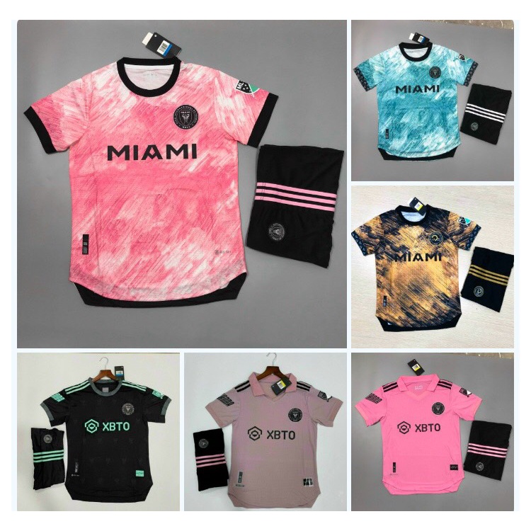 Quần áo bóng đá, đồ đá banh, áo đá bóng, áo Inter Miami Chuẩn thi đấu - Chất mè Thái cao cấp, nhẹ, bền