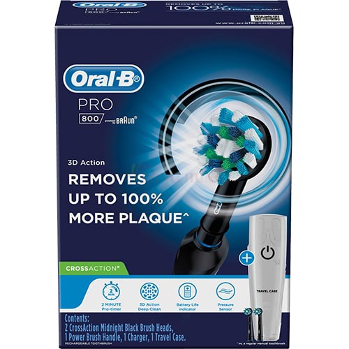 Bàn chải điện Oral-B Pro 800 Crossaction - Hàng nhập khẩu