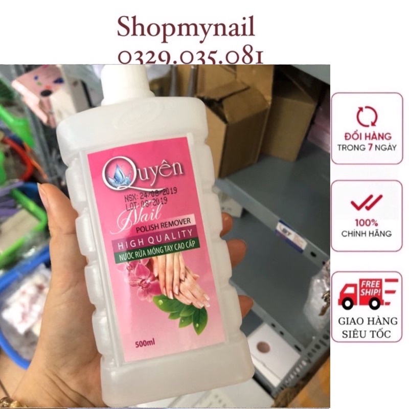 Axetone 500ml lau gel,ủ phá sơn gel