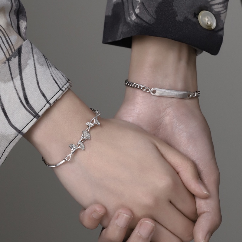 Vòng Tay Đính Đá Sansheng Ginkgo Cho Cặp Đôi