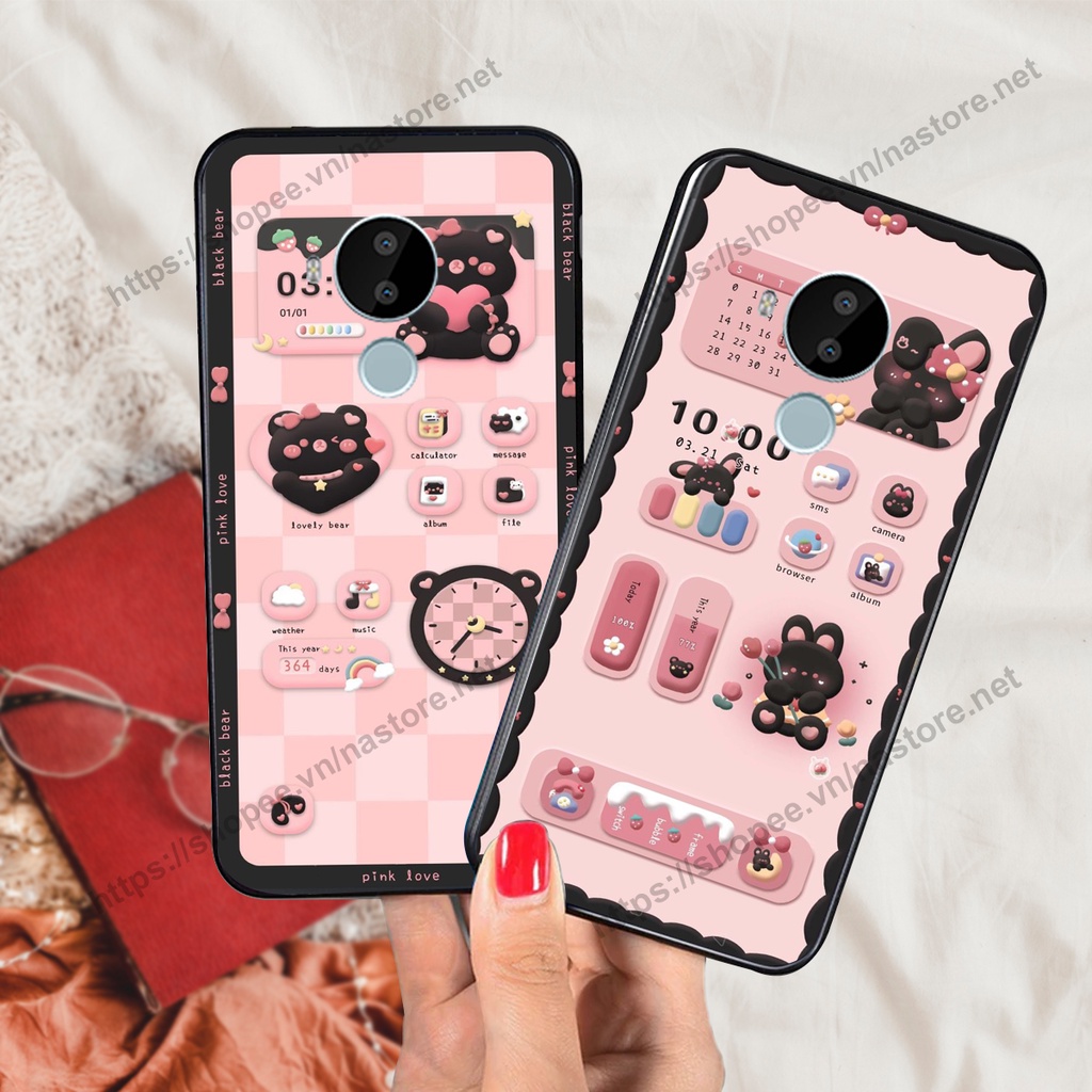 Ốp lưng Nokia 3.4 - Nokia C20 - Nokia C30 - Nokia G20 gấu, đồng hồ dễ thương cute giá rẻ