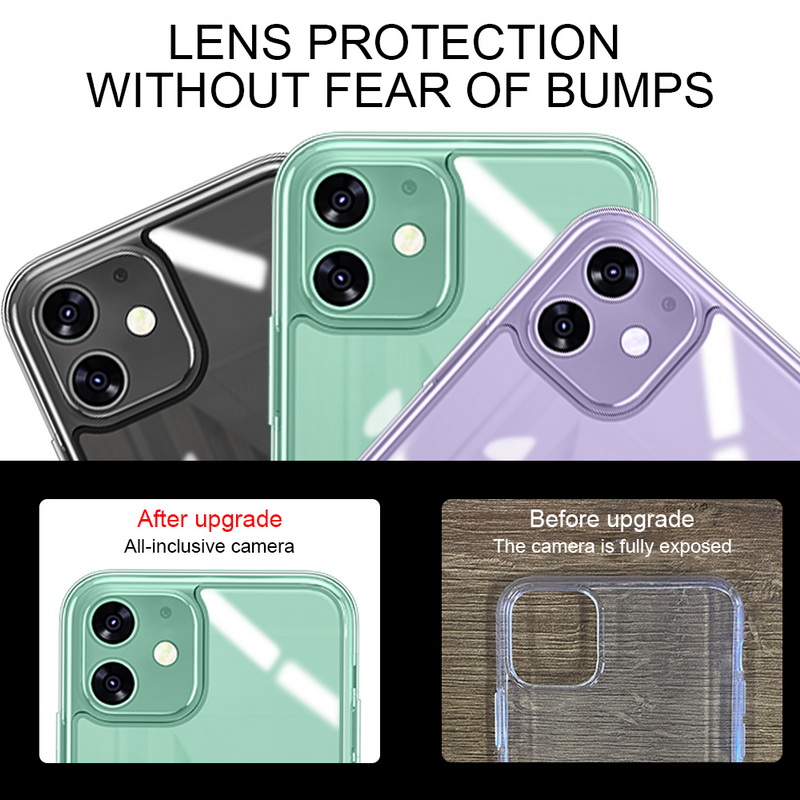 Ốp Điện Thoại Gel Pha Thủy Tinh Mỏng Chống Sốc Cho iPhone 14 13 12 11 Pro Max X XS XR 7 8