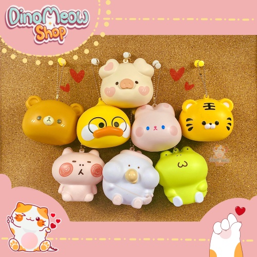 Squishy chính hãng Maihe/ Móc khoá squishy - Các bé thú Toby dễ thương, mềm, chậm tăng