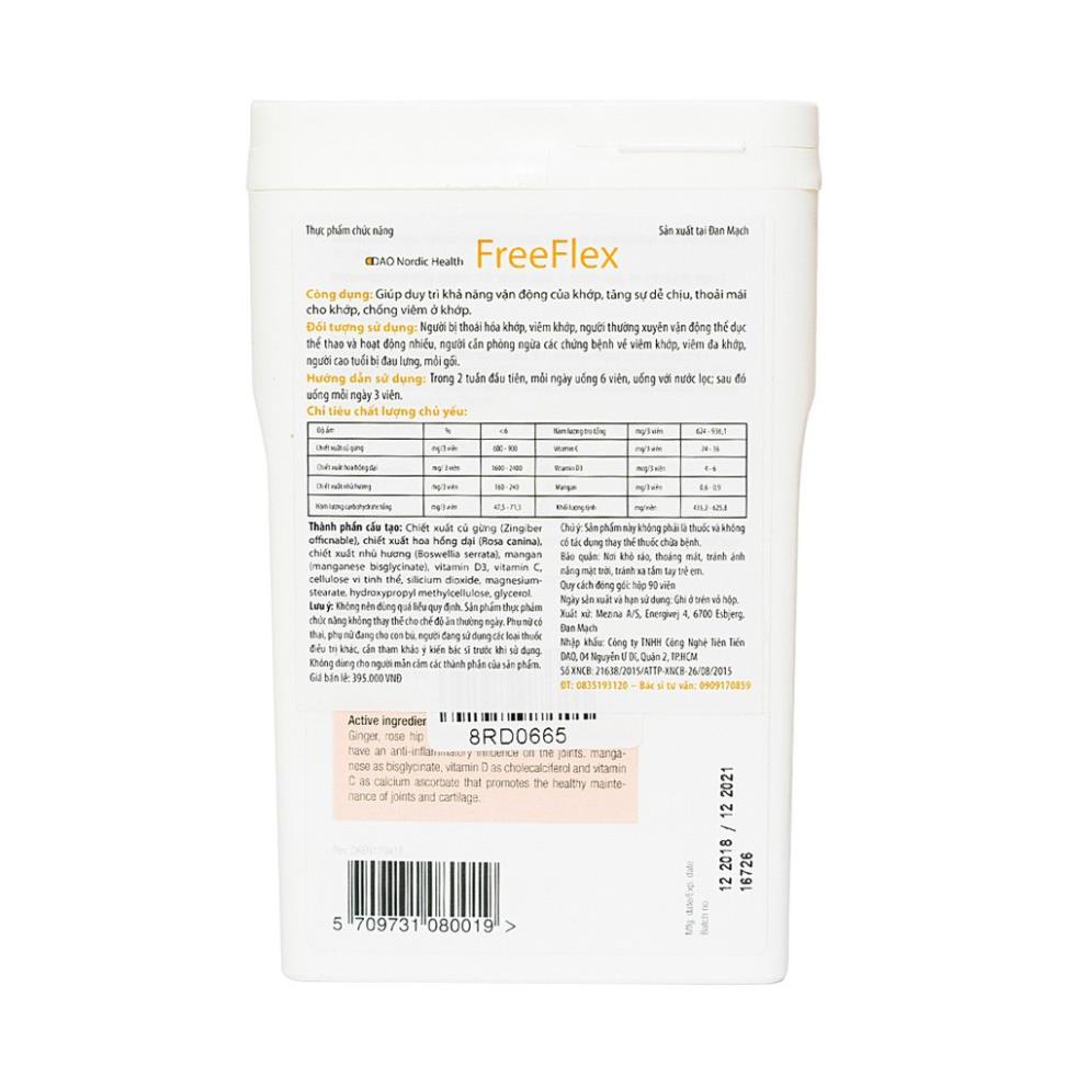{Nhập} Free Flex - Hỗ trợ tăng dịch nhờn khớp, giảm đau xương khớp, tăng khả năng vận động (90 viên)