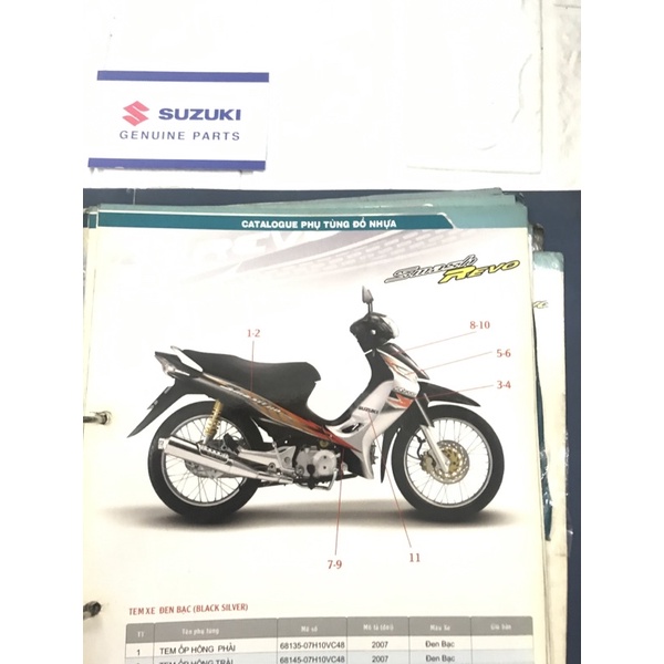 Ốp Táy lái & Choá Đèn - Suzuki-Revo110