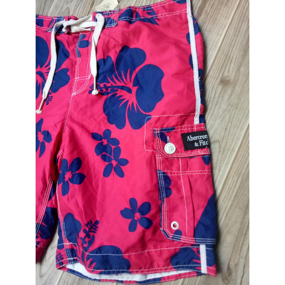 Quần dù đi biển Abercrombie họa tiết hoa văn - nặng 75-80 ký mặc vừa | BigBuy360 - bigbuy360.vn