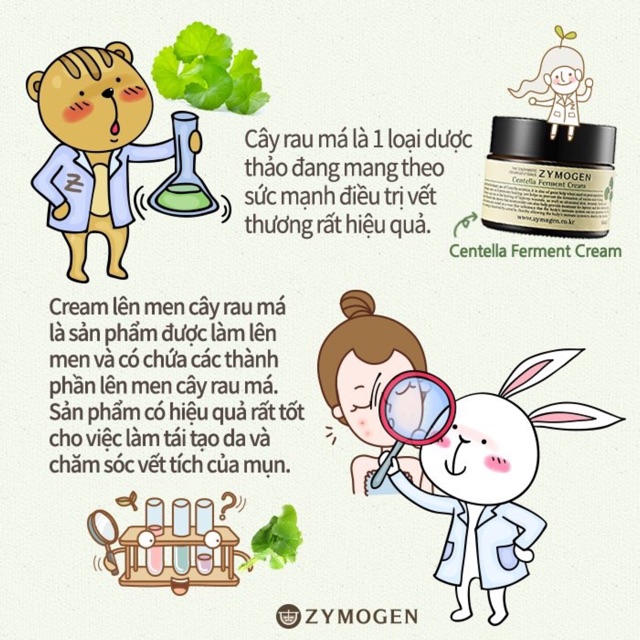 Zymogen Cream Rau Má Lên Men