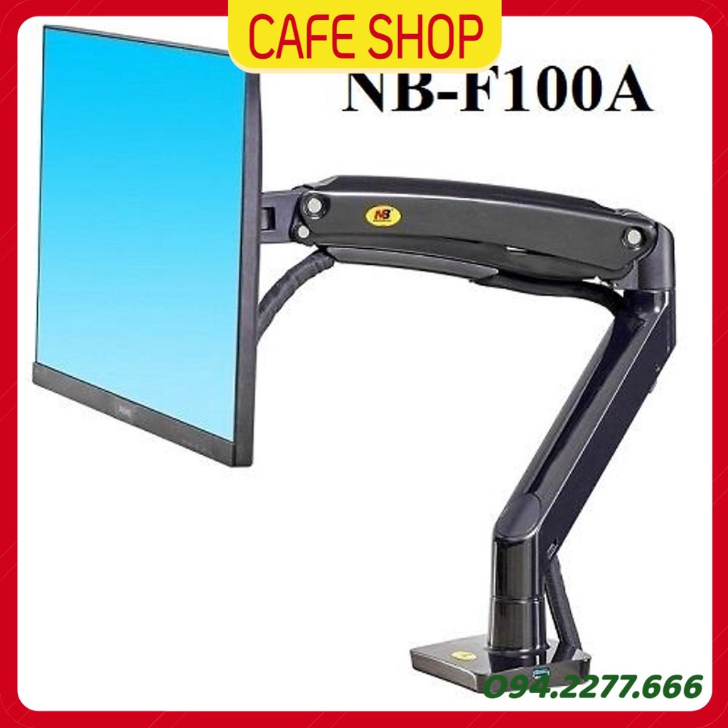 [Modem Mới 2022] Giá treo màn hình máy tính Cao Cấp NB F100A 22 - 35 inch Arm màn hình tải trọng 12Kg.